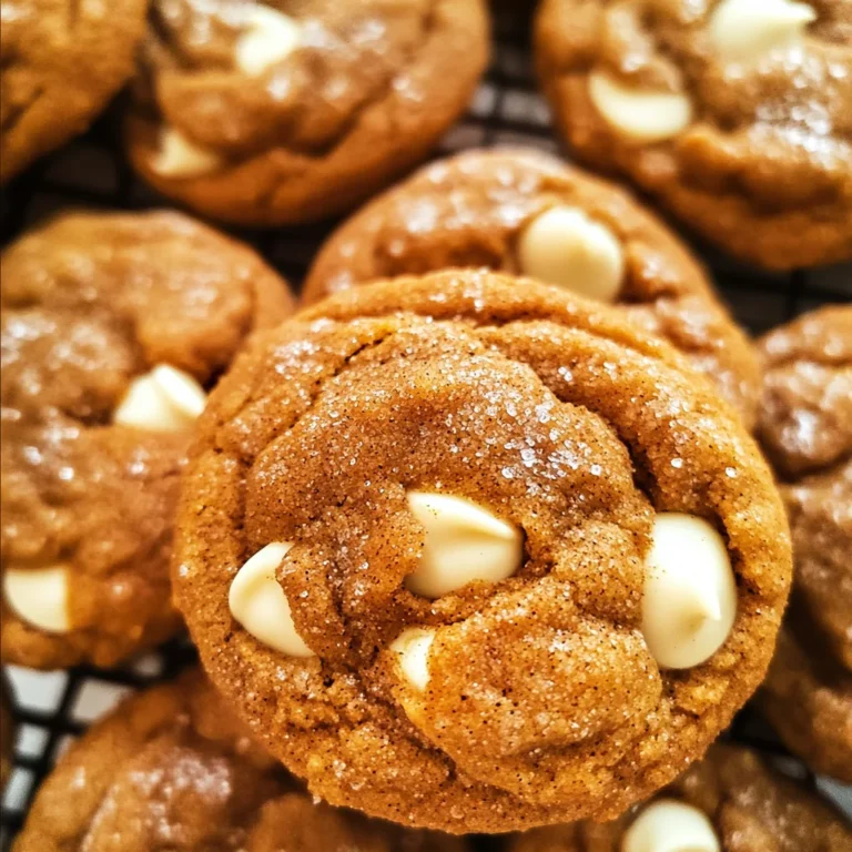 White Chocolate Pumpkin Snickerdoodles