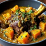Coconut Cream Lamb Shanks with Sweet Potatoes & Coriander
