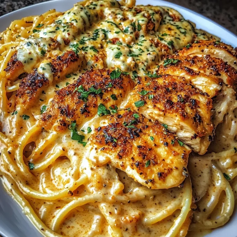 Creamy Cajun Chicken Spaghetti