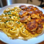 Creamy Cajun Chicken Tortellini in Garlic Cheese Sauce