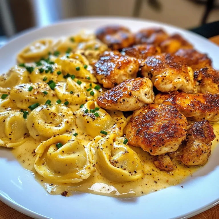Creamy Cajun Chicken Tortellini in Garlic Cheese Sauce