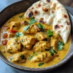 Creamy Coconut Chicken Curry with Naan