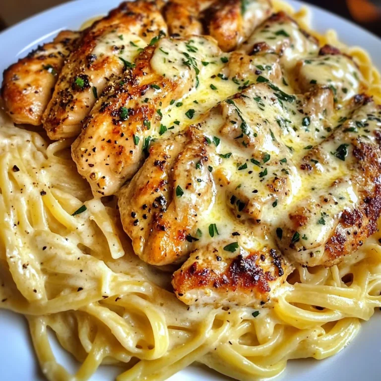 Creamy Garlic Chicken Linguine