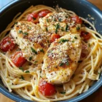Creamy White Wine Parmesan Chicken Pasta