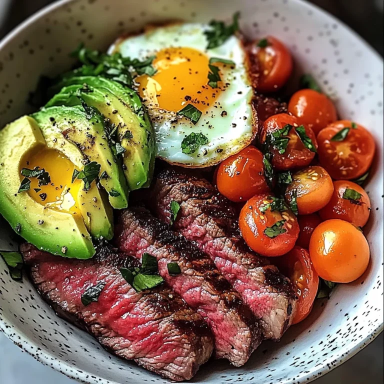 Steak and Eggs Breakfast Bowl