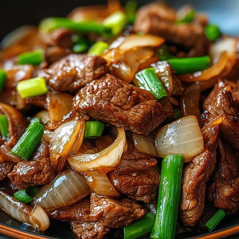 Chinese Beef and Onion Stir Fry: A Savory Weeknight Delight