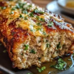 Garlic Parmesan Chicken Meatloaf
