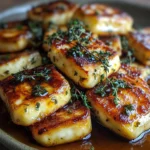 Halloumi with Honey and Thyme