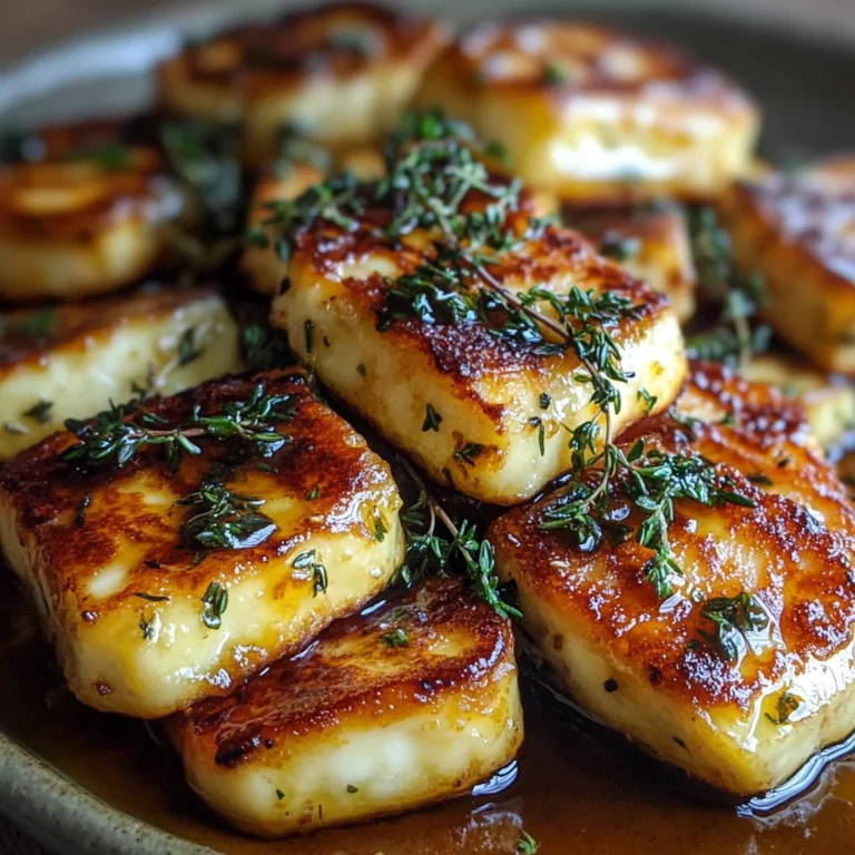 Halloumi with Honey and Thyme