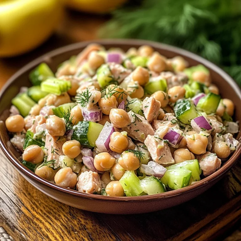 Healthy Tuna Garbanzo Bean Salad