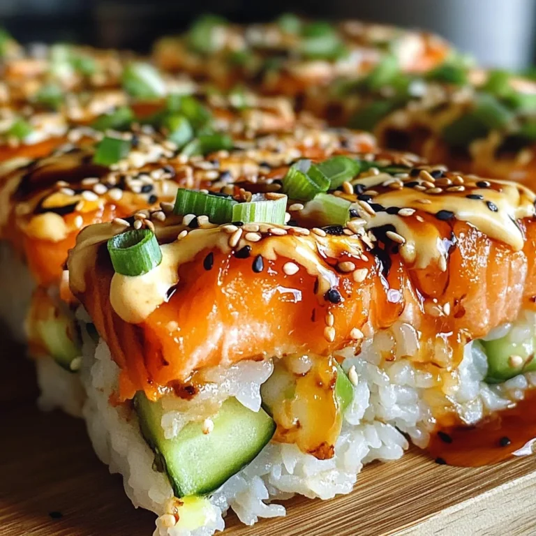 Spicy Salmon Sushi Bake