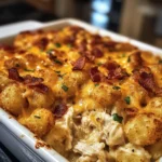 Chicken Bacon Ranch Tater Tot Casserole: A 450 Calorie Dish