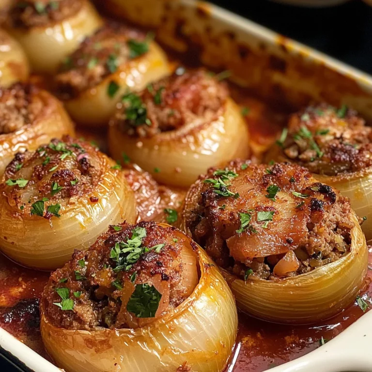 Greek Stuffed Onions: Salantourmasi