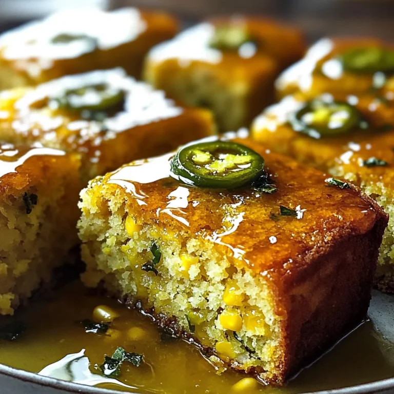 Jalapeño Cornbread with Lime Honey Glaze