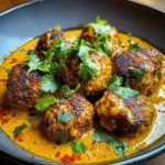Jerk Meatballs In Coconut Curry Sauce