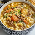 One Pot Macaroni Cheeseburger Soup