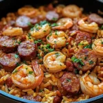 One Pot Shrimp and Sausage Jambalaya
