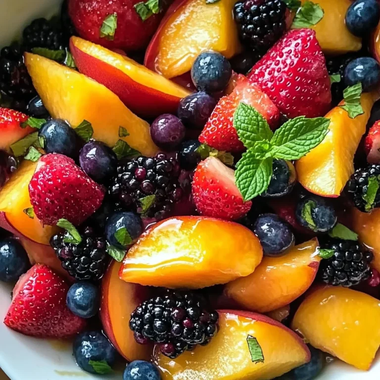 Peach Berry Fruit Salad