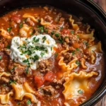 Slow Cooker Lasagna Soup
