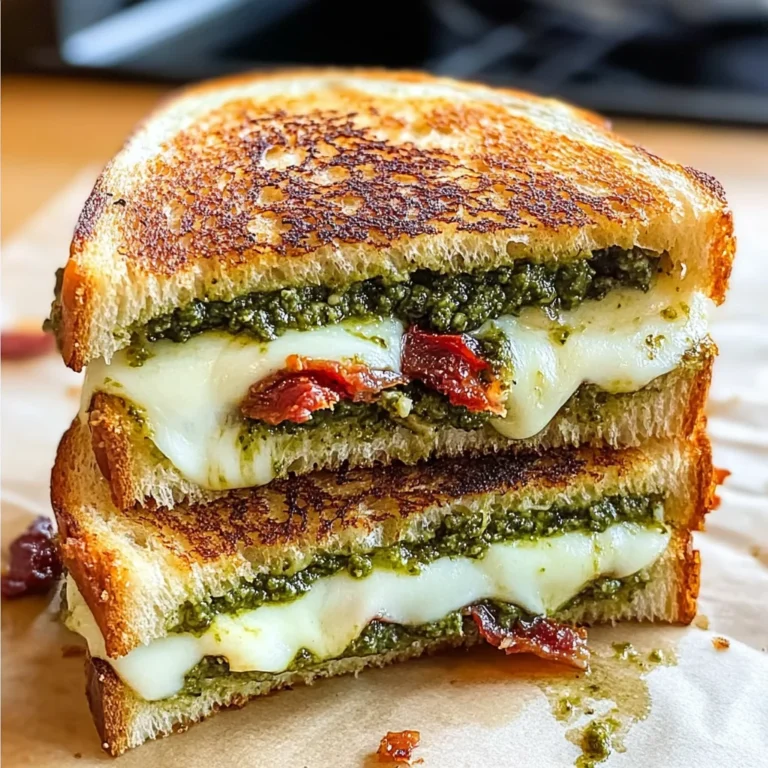 Sourdough Pesto Grilled Cheese
