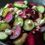 Vibrantly Easy Beet Salad with Feta and Cucumbers Delight