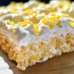Lemon Meringue Rice Krispies Treats