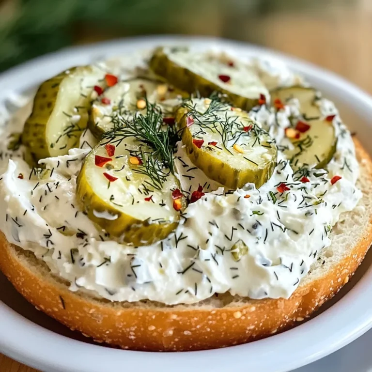 Mouthwatering Dill Pickle Cream Cheese
