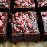 One Bowl Peppermint Brownies