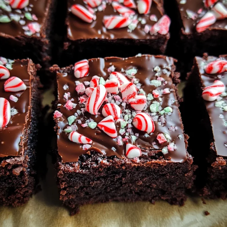 One Bowl Peppermint Brownies