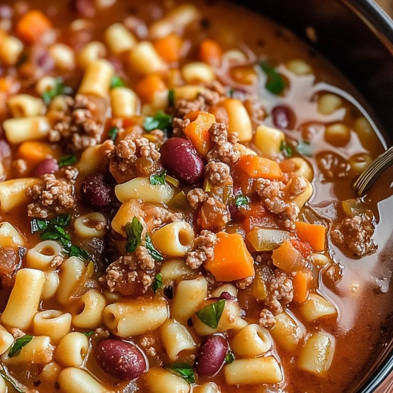 Slow Cooker Pasta e Fagioli