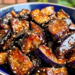 Sticky Garlic Eggplant