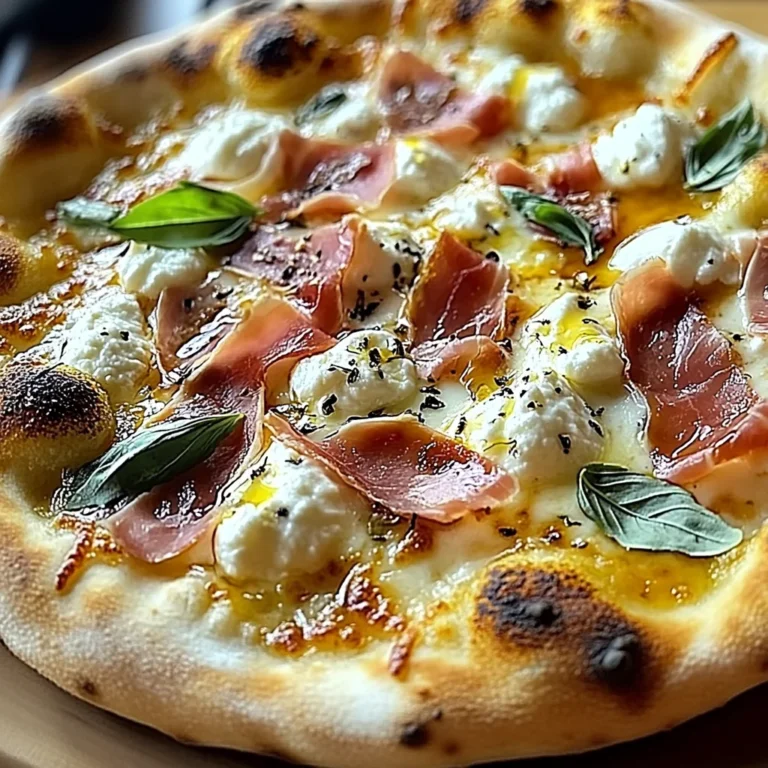 White Pizza with Prosciutto & Hot Honey