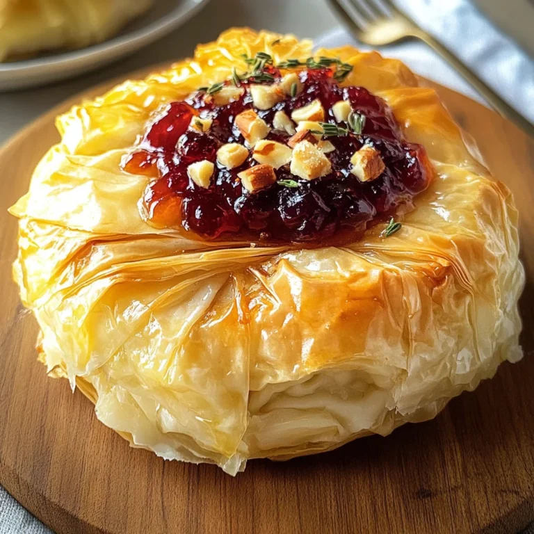 Best Baked Brie in Phyllo Dough Recipe