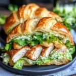 Chicken Caesar Salad Croissant Sandwich