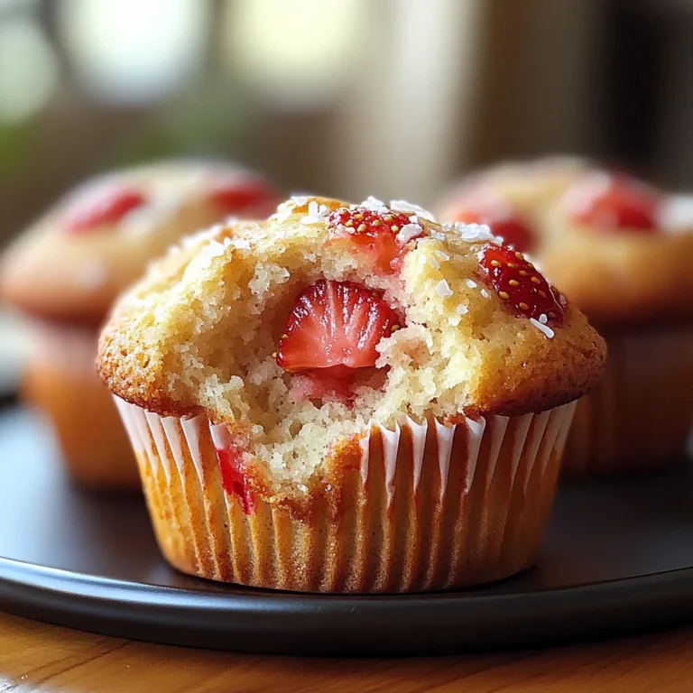 Delightful Fresh Strawberry Muffins