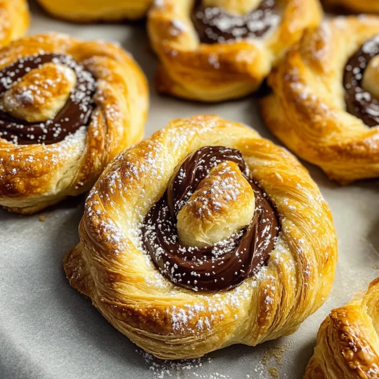 Easy Nutella puff pastry twists (3 ingredients)
