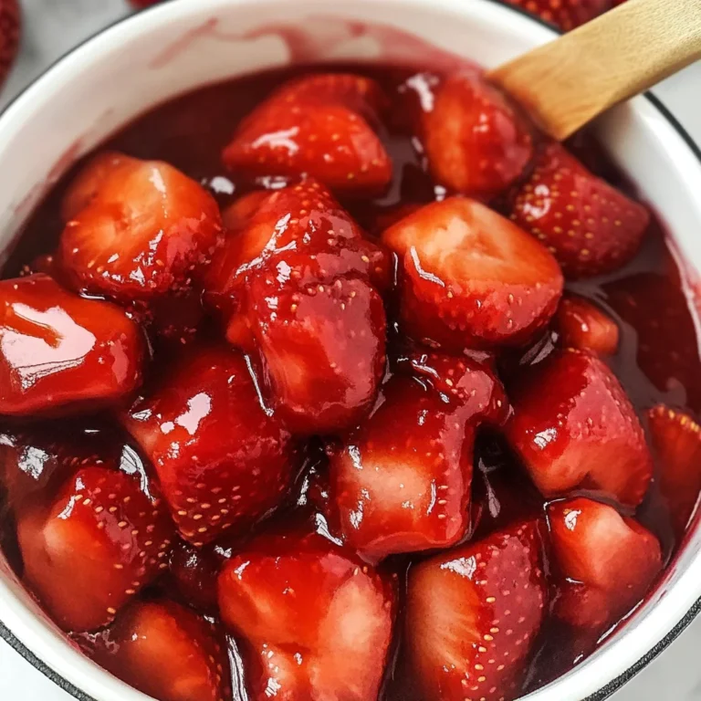 Easy Strawberry Topping (Strawberry Sauce)