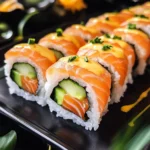 Gourmet Salmon Sushi Rolls