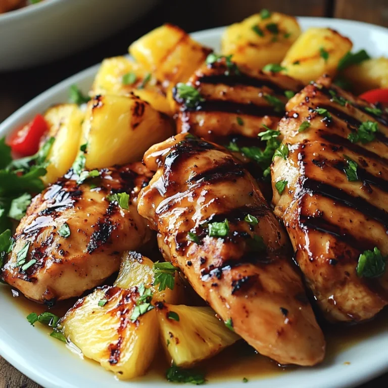 Grilled Chicken and Pineapple