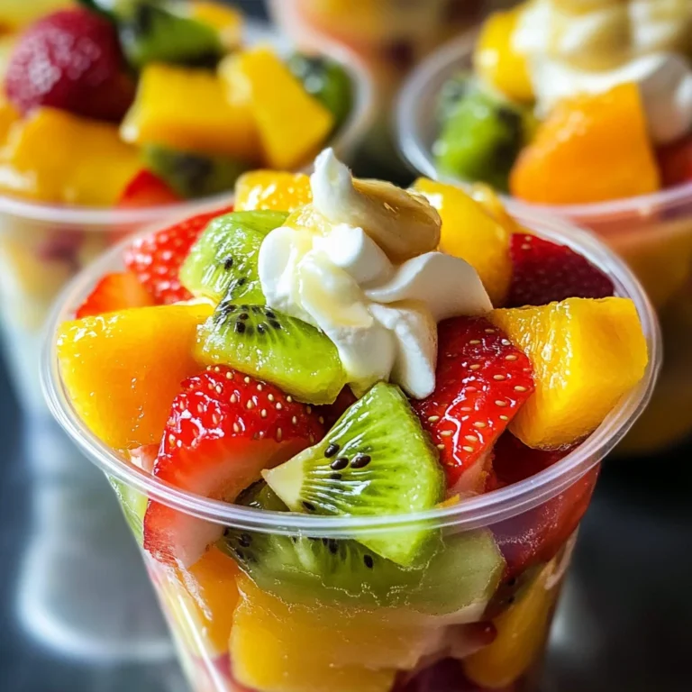 Homemade Tropical Fruit Cups
