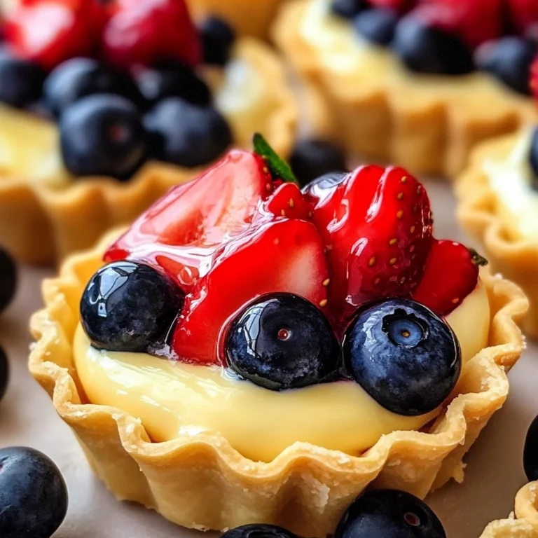Mini Fruit Tarts With Pastry Cream