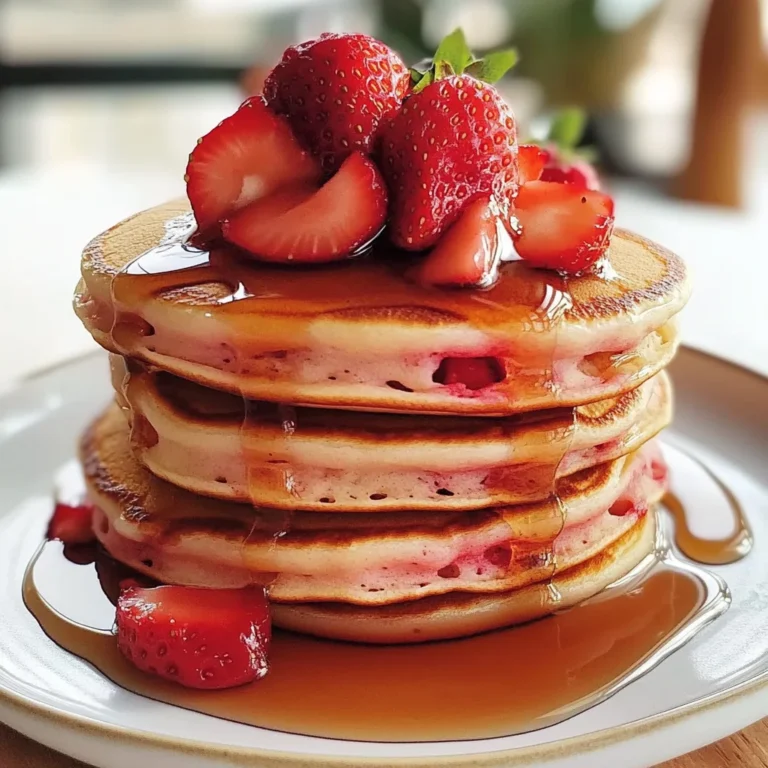 Perfect Breakfast Strawberry Pancakes - Alrightwithme