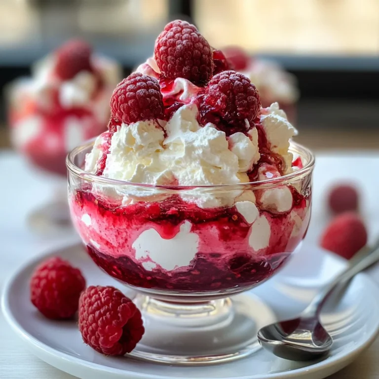 Raspberry Fool with Whipped Mascarpone