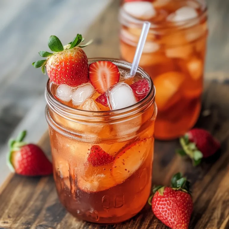 Southern Strawberry Sweet Iced Tea