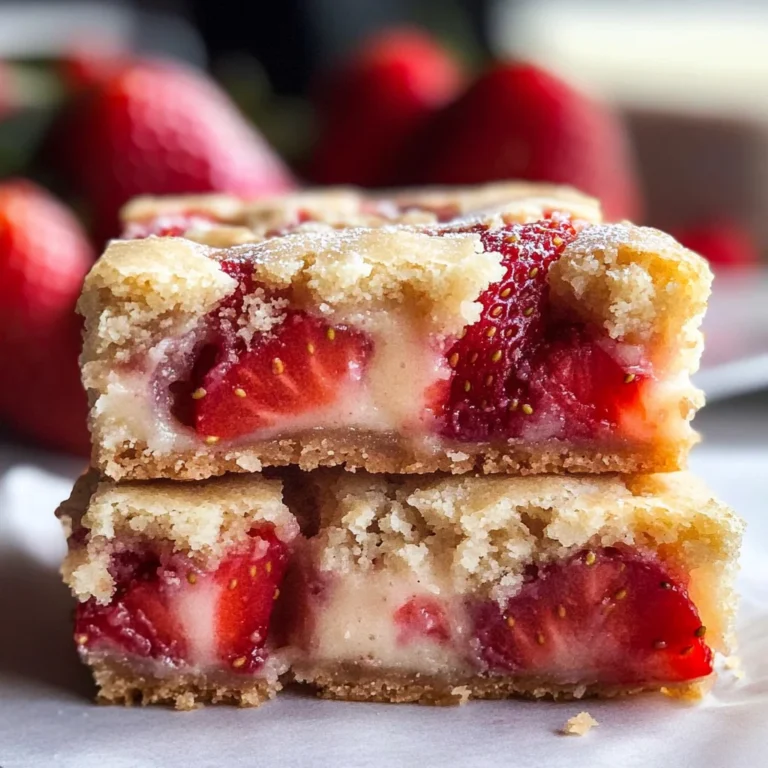 Strawberry Blondies {one bowl}