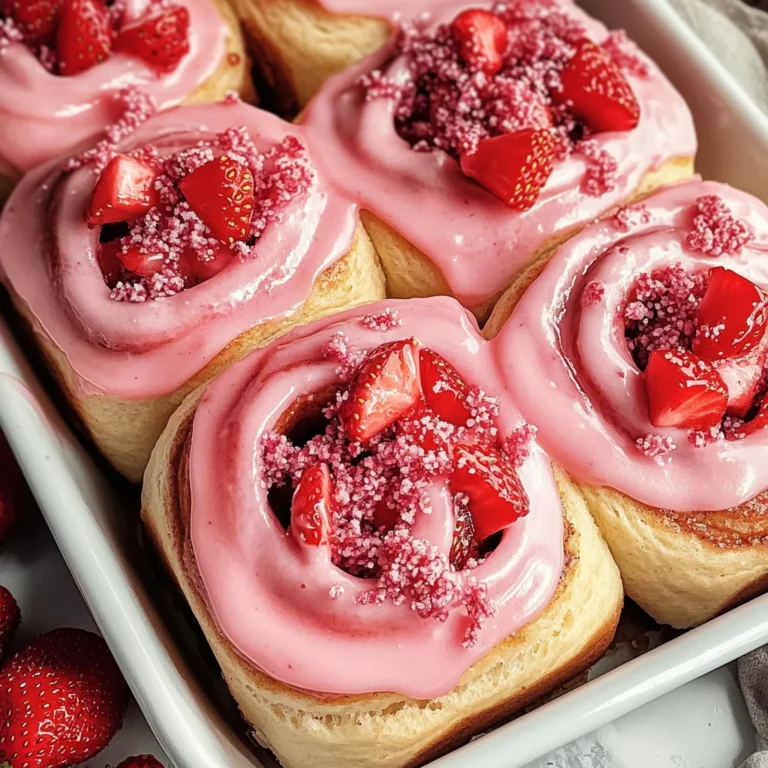 Strawberry Cinnamon Rolls