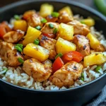 Sweet & Savory Pineapple Chicken Rice!