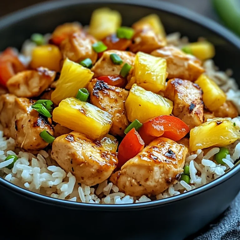 Sweet & Savory Pineapple Chicken Rice!