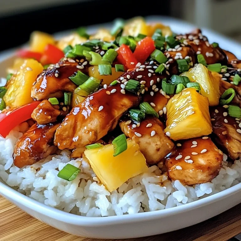 Teriyaki Pineapple Chicken Bowls: A Flavorful Delight!